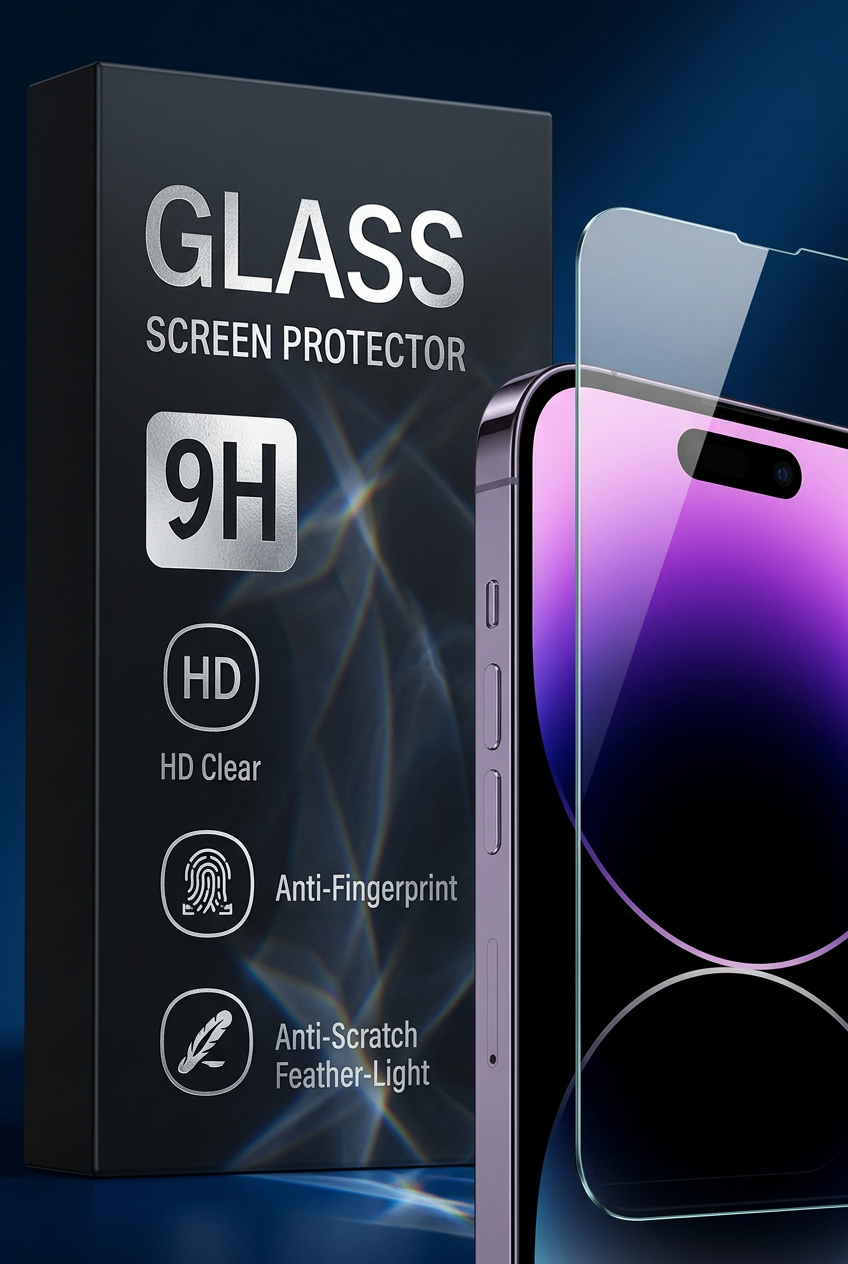 iPhone 14 Pro Max tempered glass screen protector main image