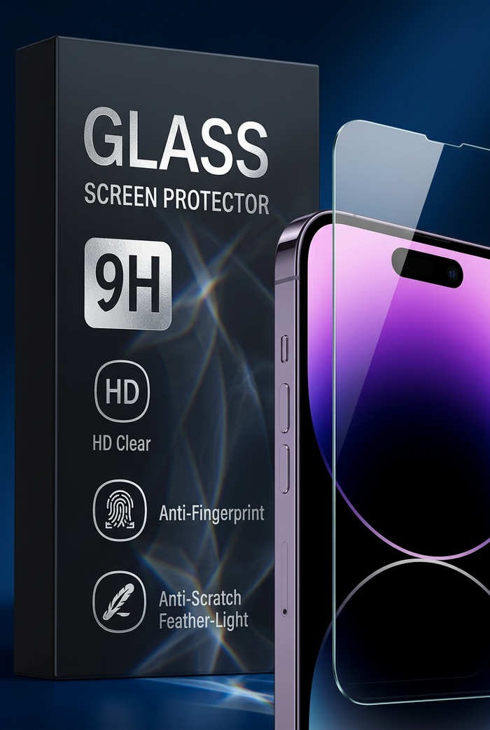 iPhone 14 Pro Max tempered glass screen protector main image